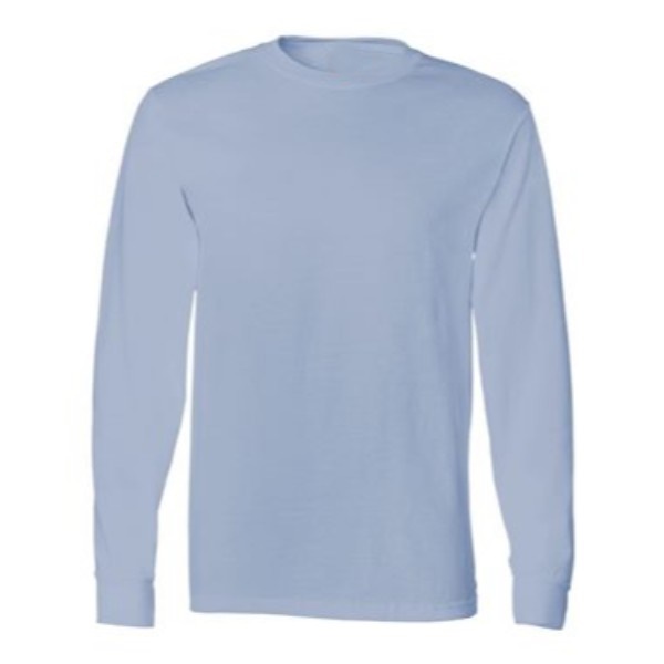 light blue long sleeves t shirt